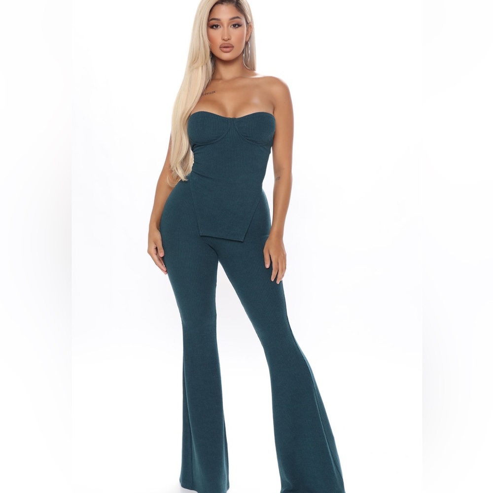 Call my name ribbed pant set